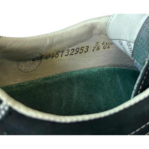 Memphisto Women's Sneaker Black Leather Suede Feel Size 7.5 Walking Shoe - Picture 13 of 16